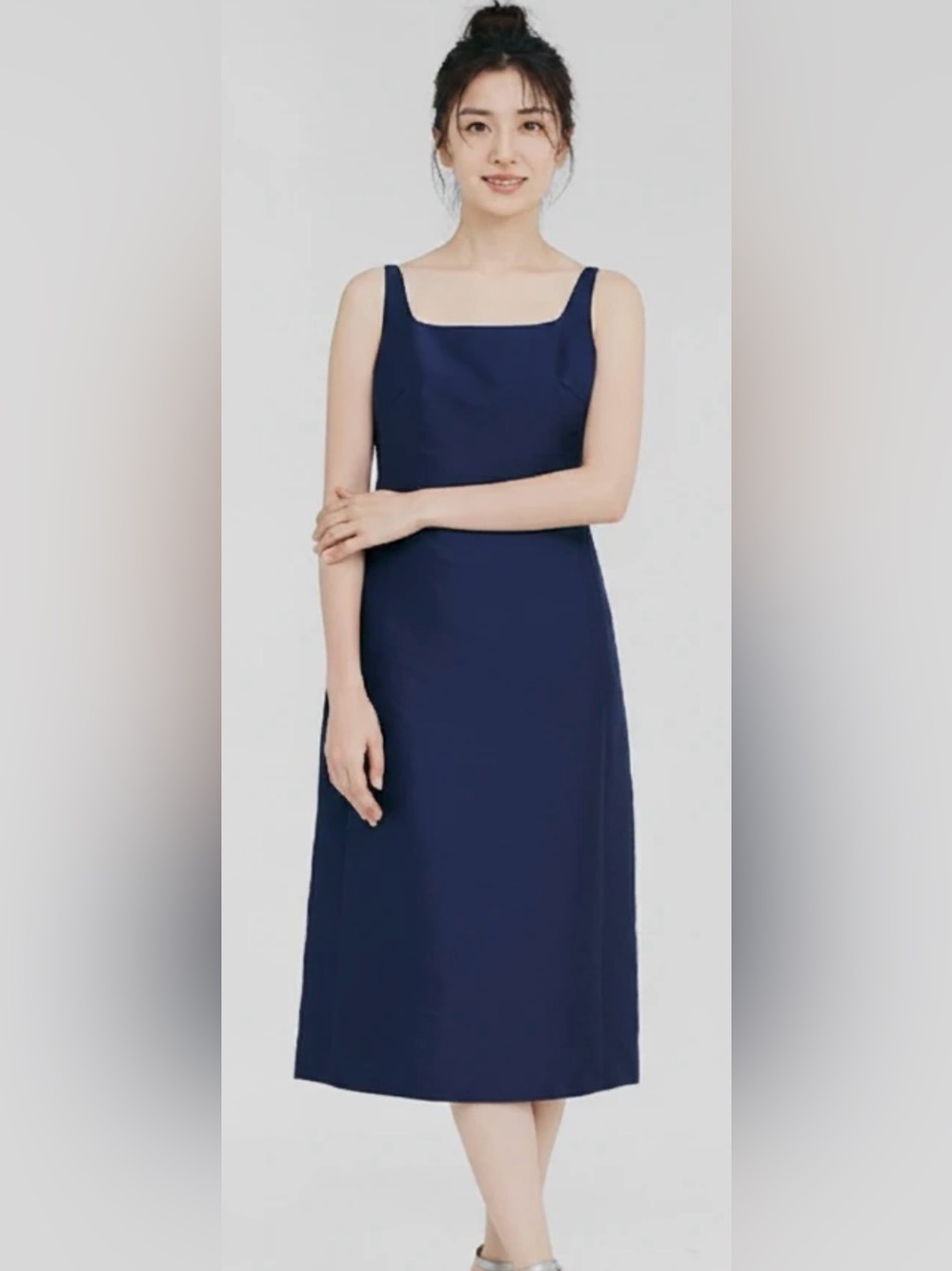 Ralph Lauren Flag Navy Blue Sleeveless Dress Size 12 Quiet Luxury Preppy NWT